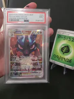 Pokemon TCG Lucario VSTAR SWSH291 Promo Crown Zenith PSA 9 - Image 3