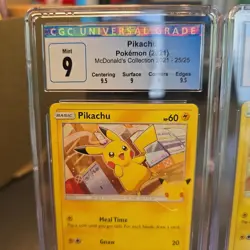 CGC 9 Pikachu Pokemon 2021 McDonalds Collection 25/25 Confetti Holo & Non-Holo - Image 2