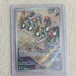 Pokemon TCG Cyclizar Illustration Rare Paradox Rift 215/182 NM - Image 1