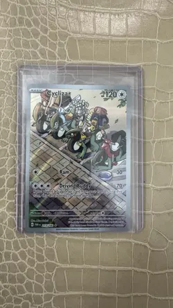 Pokemon TCG Cyclizar Illustration Rare Paradox Rift 215/182 NM - Image 1