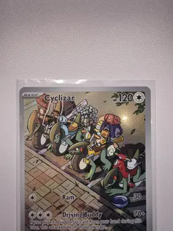 Pokemon TCG Cyclizar Illustration Rare Paradox Rift 215/182 - Image 2