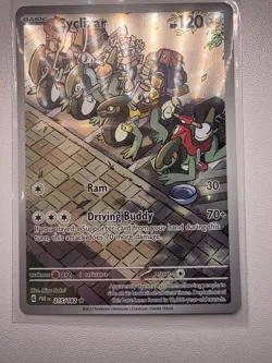 Pokemon TCG Cyclizar Illustration Rare Paradox Rift 215/182 - Image 3