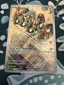 Pokemon TCG Cyclizar 215/182 Paradox Rift Illustration Rare Card - Near Mint - Image 1
