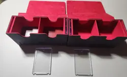 Card Deck Box for MTG, Double Card Storage Box with 2 Commander Display - Image 2