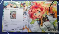 Gundam Card Game Suletta And Miorine Evx02 Playmat And Card Set Bandai Card Fest - Image 1