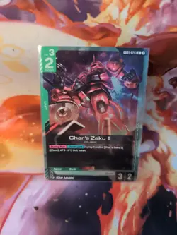 2025 Gundam Card Game CHAR'S ZAKU II # GD01-026 Rare Foil New HTF - Image 2