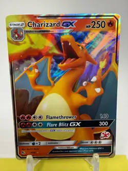 Pokemon TCG English Card Hidden Fates Charizard GX 9/68 Holo Rare P2 - Image 2