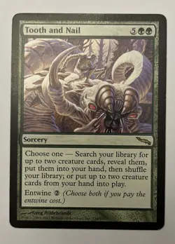 MTG Tooth and Nail Mirrodin 134/306 RARE GOLD Card Magic the Gathering - Image 1