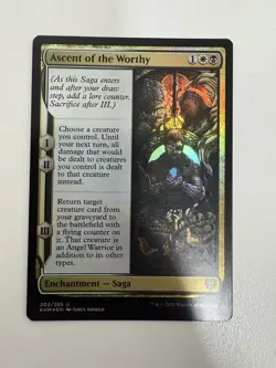 Ascent of the Worthy Foil MTG Magic the Gathering Card NM Near Mint KHM - Image 1