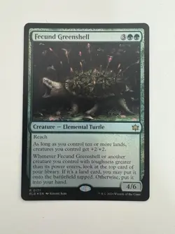 Fecund Greenshell Foil MTG Magic the Gathering Card NM Near Mint BLB - Image 1