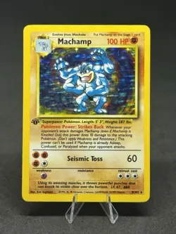 Pokemon TCG Machamp Base Set 8/102 Holo Unlimited Holo Rare - Image 1