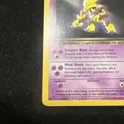Pokemon TCG Dark Alakazam Team Rocket Rare Regular 18/82 English - Image 5