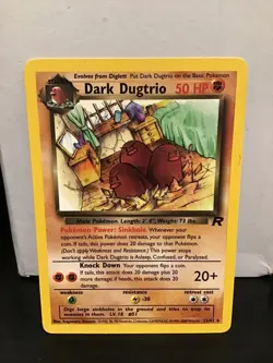 Dark Dugtrio 23/82 Pokemon Team Rocket Rare - Image 1