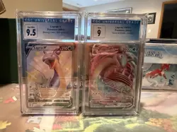 Pokemon Lapras V CGC 9.5 Shining Fates SV110/SV122 Full Art + SWSH Lapras VMAX 9 - Image 1
