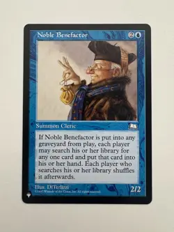 Noble Benefactor MTG Magic the Gathering Card NM Near Mint Weatherlight - Image 1