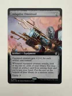 Adaptive Omnitool Borderless MTG Magic the Gathering Card NM Near Mint DFT - Image 1