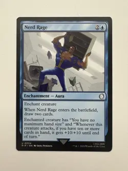 Nerd Rage MTG Magic the Gathering Card NM Near Mint PIP - Image 1