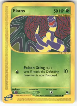 Ekans 108/165 Expedition Base Set Pokemon Lightly Played - Image 1