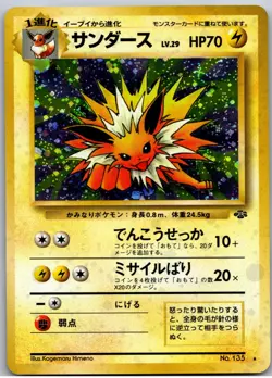 Jolteon Holo Holo Rare Pokemon Jungle NM - Image 1