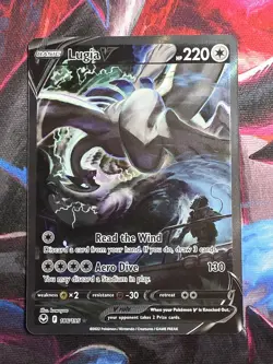 Pokemon TCG Lugia V Alt Art Sword and Shield Silver Tempest 186/195 - Image 1