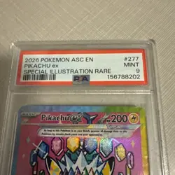 2026 POKEMON ASC EN-ASCENDED HEROES SPECIAL ILLUSTRATION RARE PIKACHU EX PSA 9 - Image 3