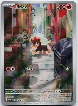 Litleo 139/132 Illustration Rare Mega Evolution Pokemon Near Mint - Image 1