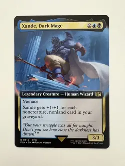 Xande Dark Mage Borderless MTG Magic the Gathering Card NM Near Mint FIN - Image 1