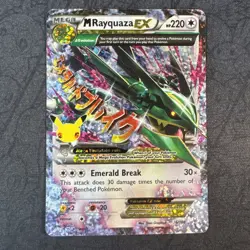M Rayquaza EX 76/108 Celebrations: Classic Collection Holo Pokemon - Image 1
