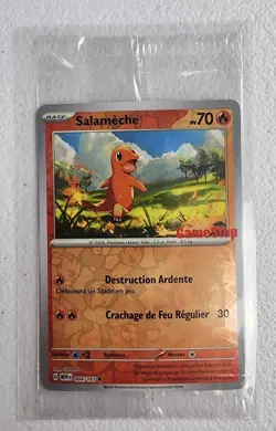 FRENCH Charmander (Salameche) #4 POKEMON 151 SV-MEW GameStop Stamp Promo SEALED - Image 1