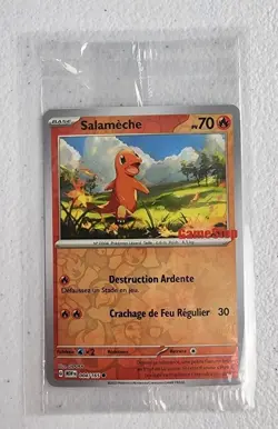 FRENCH Charmander (Salameche) #4 POKEMON 151 SV-MEW GameStop Stamp Promo SEALED - Image 3