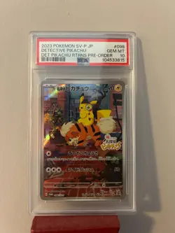 2023 Pokemon Japanese Detective Pikachu Returns Promo 098/SV-P PSA 10 Gem Mint - Image 1
