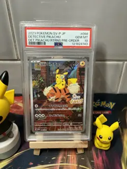 Detective Pikachu 098/Sv-p Promo Full Art Japanese Pokemon Card 2023 TCG PSA 10 - Image 1