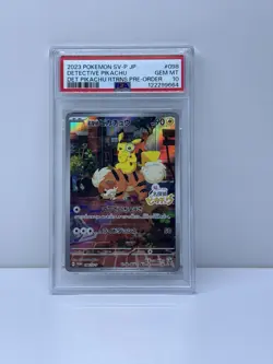 Pokemon 2023 Detective Pikachu 098/SV-P Promo SV-P Japanese GEM MINT PSA 10 - Image 1