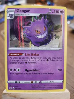 Gengar 085/202 Swsh01: Sword & Shield Holo Pokemon TCG Card - Image 1