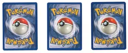 LOT OF THREE (3) VINTAGE ENGLISH POKEMON CARDS HOLO RARE - Image 2