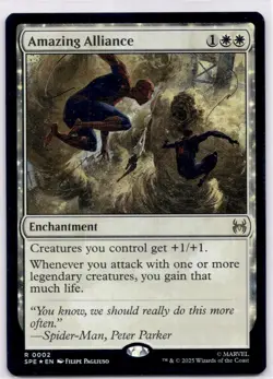 Amazing Alliance (FOIL) - SPE #2 Marvel's Spider-Man Magic: The Gathering NM - Image 1