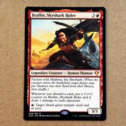 MTG ~ Brallin, Skyshark Rider ~ C20 Commander 2020 ~ 004 ~ Mythic Rare ~ NM - Image 1
