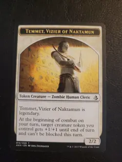Temmet, Vizier of Naktamun Token Amonkhet Zombie Human Cleric (012/025) AKH LP - Image 1