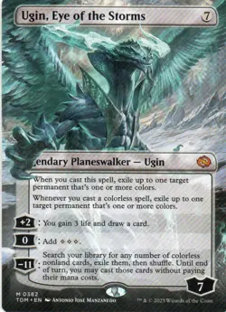 MTG: Tarkir: Dragonstorm: Borderless Ugin, Eye of the Storms: LP Condition - Image 1