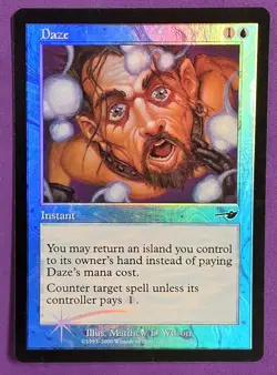 MTG Magic The Gathering - Daze - [FOIL] Nemesis LP (Light Play) - Image 1