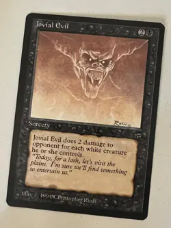 Magic the Gathering MTG Legends Jovial Evil NM (Beta Bob) - Image 1