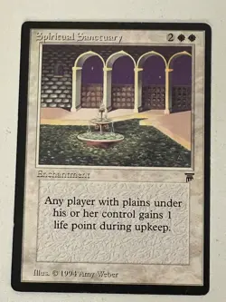Magic the Gathering MTG Legends Spiritual Sanctuary LP+ (Beta Bob) - Image 1