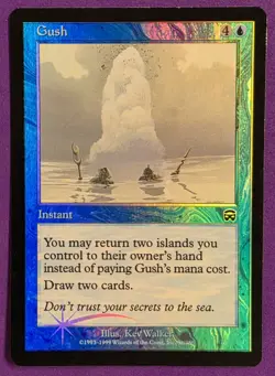 MTG Magic The Gathering - Gush - [FOIL] Mercadian Masques LP (Light Play) - Image 1