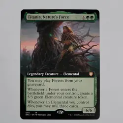 Wizards of the Coast MTG Titania, Nature's Force BRO Mythic Green Regular EN 45 - Image 1