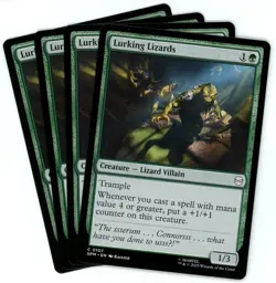 x4 Lurking Lizards - 0107 - Marvel's Spider-Man - MTG SHIPS NOW - Image 1