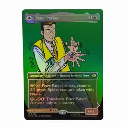 Amazing Spider‑Man Peter Parker Borderless Foil #232 MTG SPM EN NM - Image 2