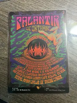 Palantir of Orthanc (Borderless Poster) Lord of the Rings: MTG, Regular, NM - Image 1