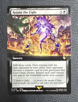 Universes Beyond: Final Fantasy #118 Rejoin the Fight (Extended Art) MTG - Image 1
