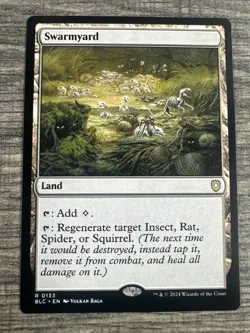 Swarmyard 0133 Rare Bloomburrow Commander MTG NM - Image 1