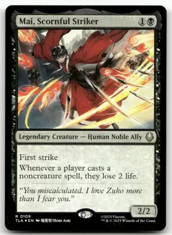 Mai, Scornful Striker #109 (Foil) (NM) Avatar: The Last Airbender TLA Magic MTG - Image 1